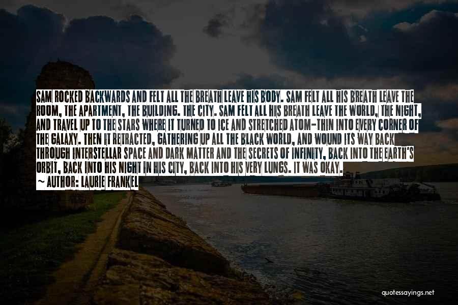 Laurie Frankel Quotes: Sam Rocked Backwards And Felt All The Breath Leave His Body. Sam Felt All His Breath Leave The Room, The