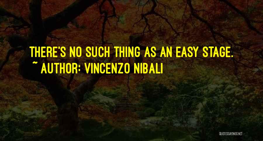 Vincenzo Nibali Quotes: There's No Such Thing As An Easy Stage.