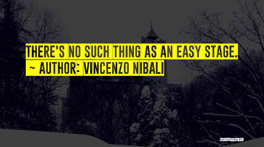 Vincenzo Nibali Quotes: There's No Such Thing As An Easy Stage.