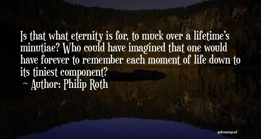 Philip Roth Quotes: Is That What Eternity Is For, To Muck Over A Lifetime's Minutiae? Who Could Have Imagined That One Would Have