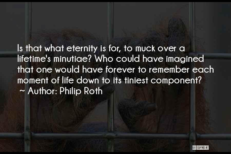 Philip Roth Quotes: Is That What Eternity Is For, To Muck Over A Lifetime's Minutiae? Who Could Have Imagined That One Would Have