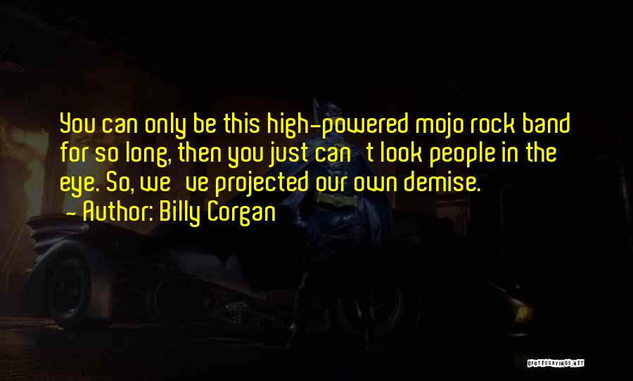 Billy Corgan Quotes: You Can Only Be This High-powered Mojo Rock Band For So Long, Then You Just Can't Look People In The