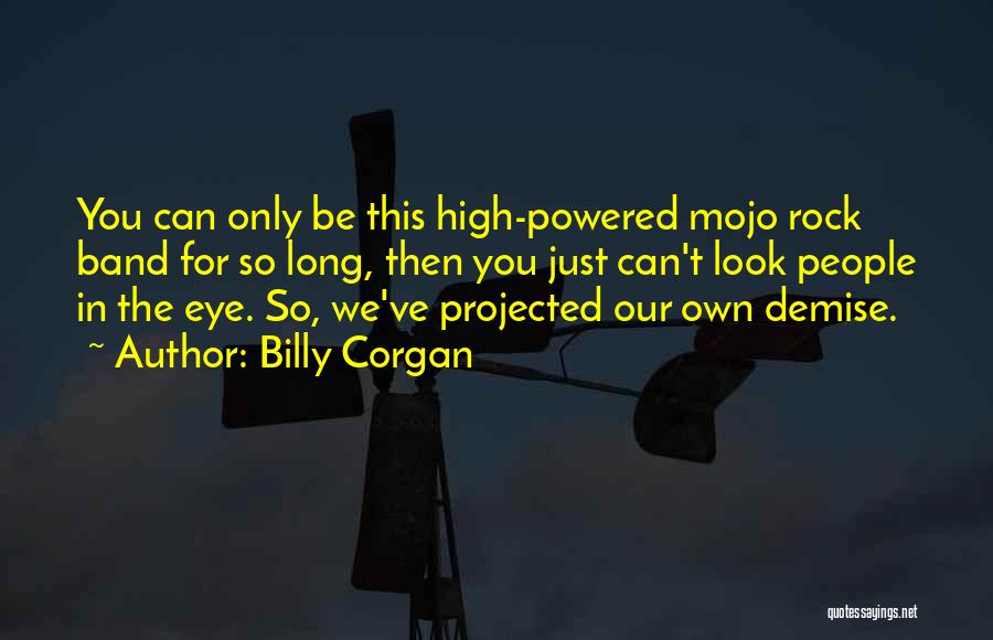 Billy Corgan Quotes: You Can Only Be This High-powered Mojo Rock Band For So Long, Then You Just Can't Look People In The