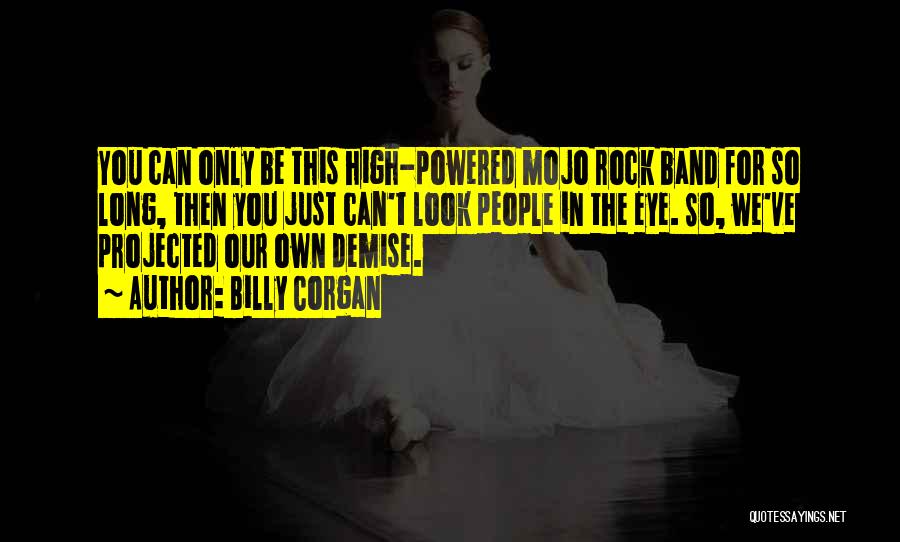 Billy Corgan Quotes: You Can Only Be This High-powered Mojo Rock Band For So Long, Then You Just Can't Look People In The
