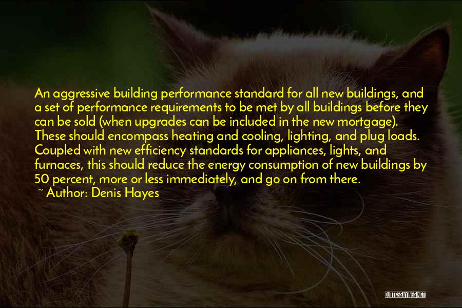 Denis Hayes Quotes: An Aggressive Building Performance Standard For All New Buildings, And A Set Of Performance Requirements To Be Met By All