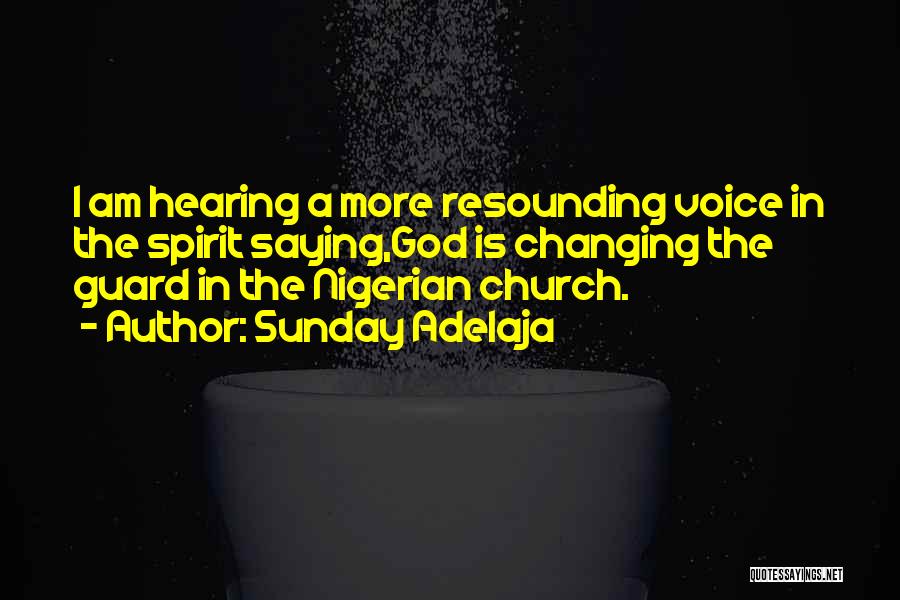 Sunday Adelaja Quotes: I Am Hearing A More Resounding Voice In The Spirit Saying,god Is Changing The Guard In The Nigerian Church.