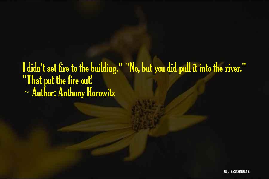 Anthony Horowitz Quotes: I Didn't Set Fire To The Building. No, But You Did Pull It Into The River. That Put The Fire