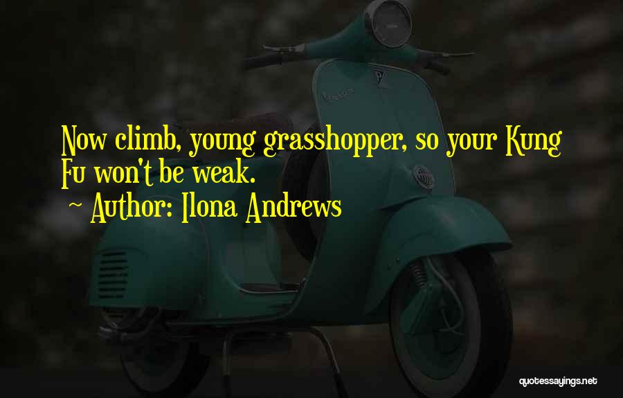 Ilona Andrews Quotes: Now Climb, Young Grasshopper, So Your Kung Fu Won't Be Weak.