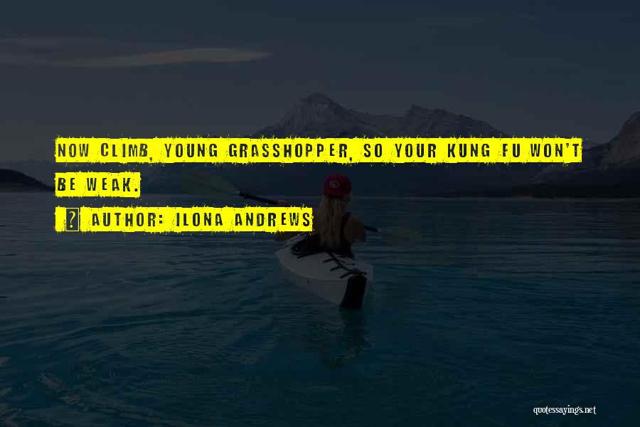 Ilona Andrews Quotes: Now Climb, Young Grasshopper, So Your Kung Fu Won't Be Weak.