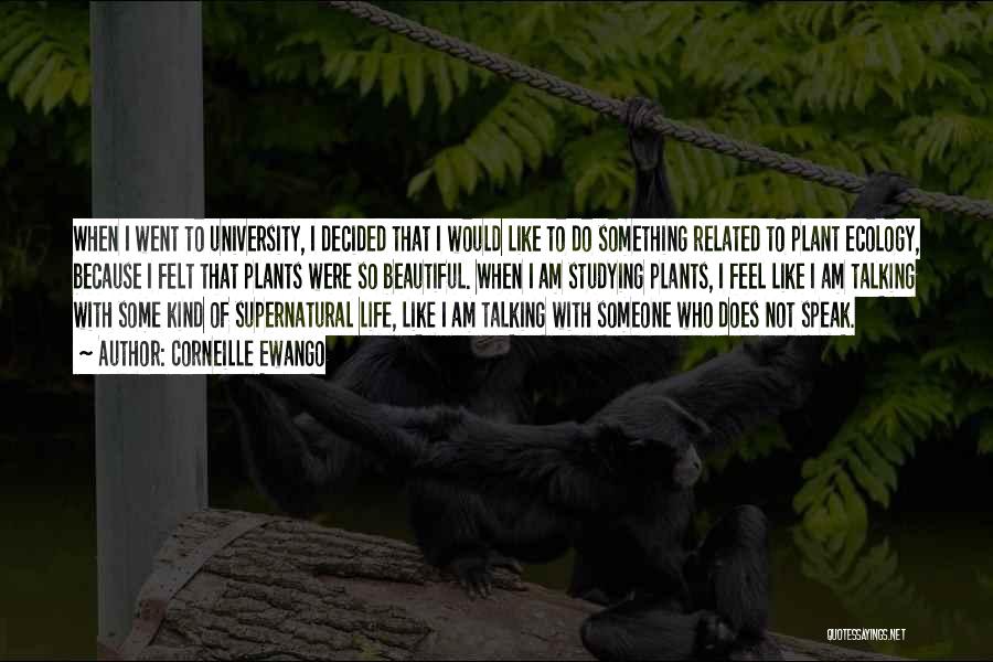 Corneille Ewango Quotes: When I Went To University, I Decided That I Would Like To Do Something Related To Plant Ecology, Because I