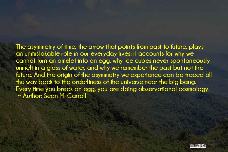 Sean M. Carroll Quotes: The Asymmetry Of Time, The Arrow That Points From Past To Future, Plays An Unmistakable Role In Our Everyday Lives: