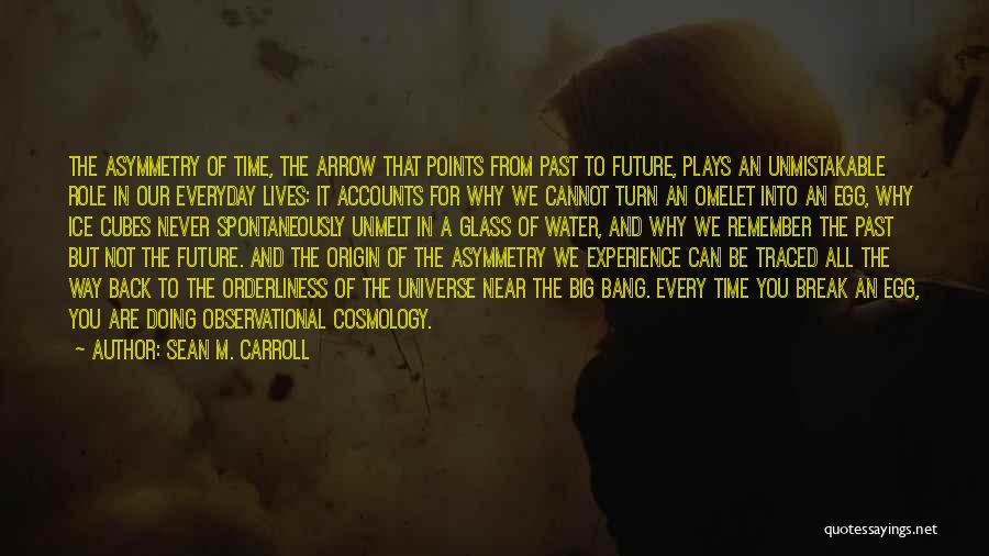 Sean M. Carroll Quotes: The Asymmetry Of Time, The Arrow That Points From Past To Future, Plays An Unmistakable Role In Our Everyday Lives: