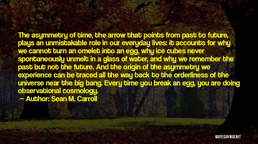 Sean M. Carroll Quotes: The Asymmetry Of Time, The Arrow That Points From Past To Future, Plays An Unmistakable Role In Our Everyday Lives: