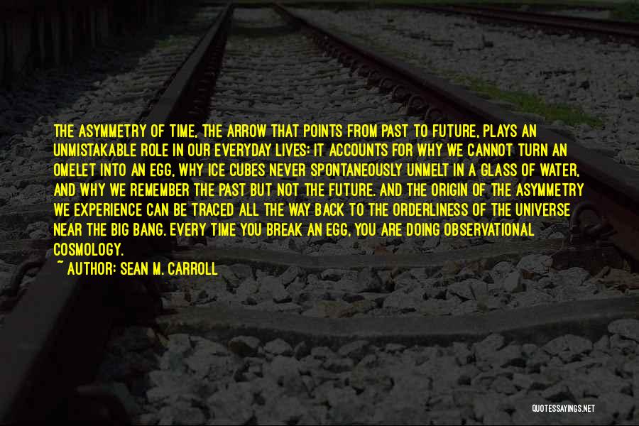 Sean M. Carroll Quotes: The Asymmetry Of Time, The Arrow That Points From Past To Future, Plays An Unmistakable Role In Our Everyday Lives: