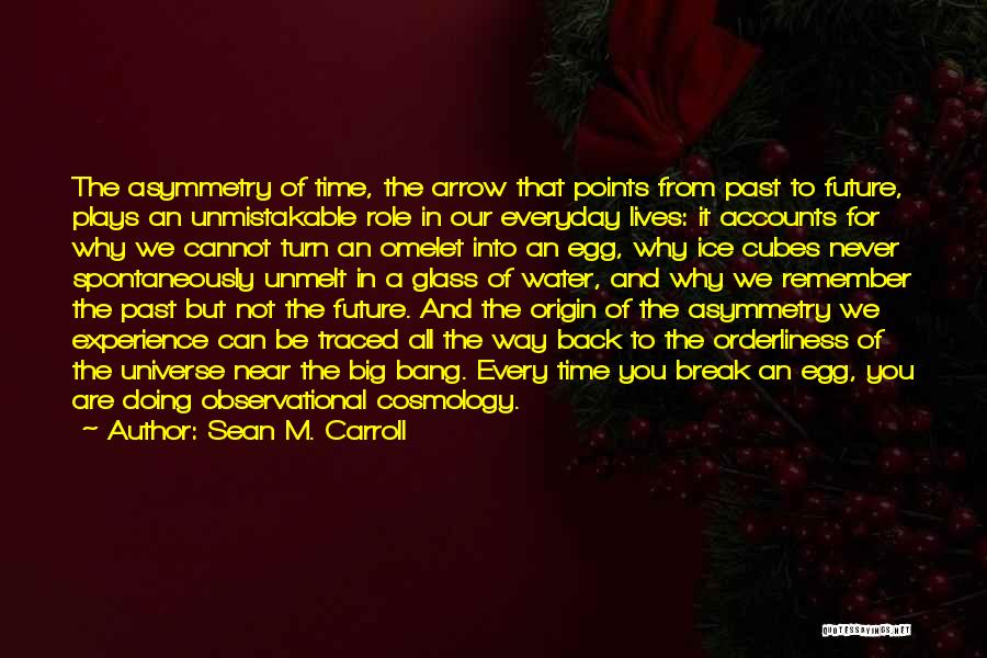 Sean M. Carroll Quotes: The Asymmetry Of Time, The Arrow That Points From Past To Future, Plays An Unmistakable Role In Our Everyday Lives: