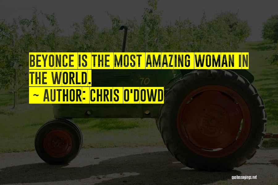 Chris O'Dowd Quotes: Beyonce Is The Most Amazing Woman In The World.