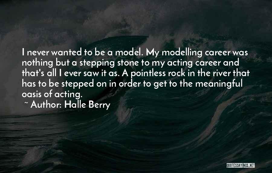 Halle Berry Quotes: I Never Wanted To Be A Model. My Modelling Career Was Nothing But A Stepping Stone To My Acting Career