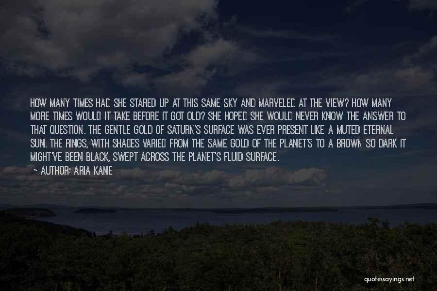 Aria Kane Quotes: How Many Times Had She Stared Up At This Same Sky And Marveled At The View? How Many More Times