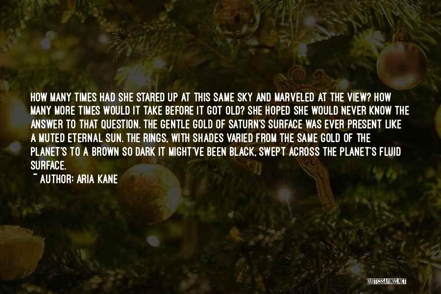 Aria Kane Quotes: How Many Times Had She Stared Up At This Same Sky And Marveled At The View? How Many More Times