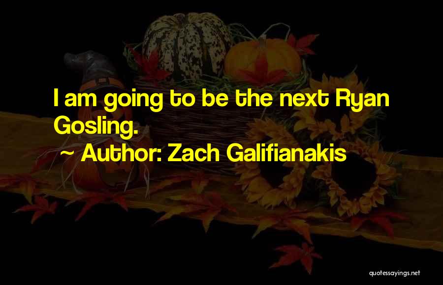 Zach Galifianakis Quotes: I Am Going To Be The Next Ryan Gosling.