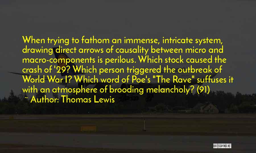 Thomas Lewis Quotes: When Trying To Fathom An Immense, Intricate System, Drawing Direct Arrows Of Causality Between Micro And Macro-components Is Perilous. Which