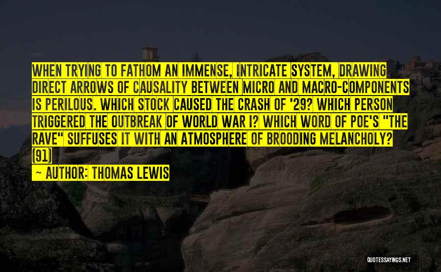 Thomas Lewis Quotes: When Trying To Fathom An Immense, Intricate System, Drawing Direct Arrows Of Causality Between Micro And Macro-components Is Perilous. Which