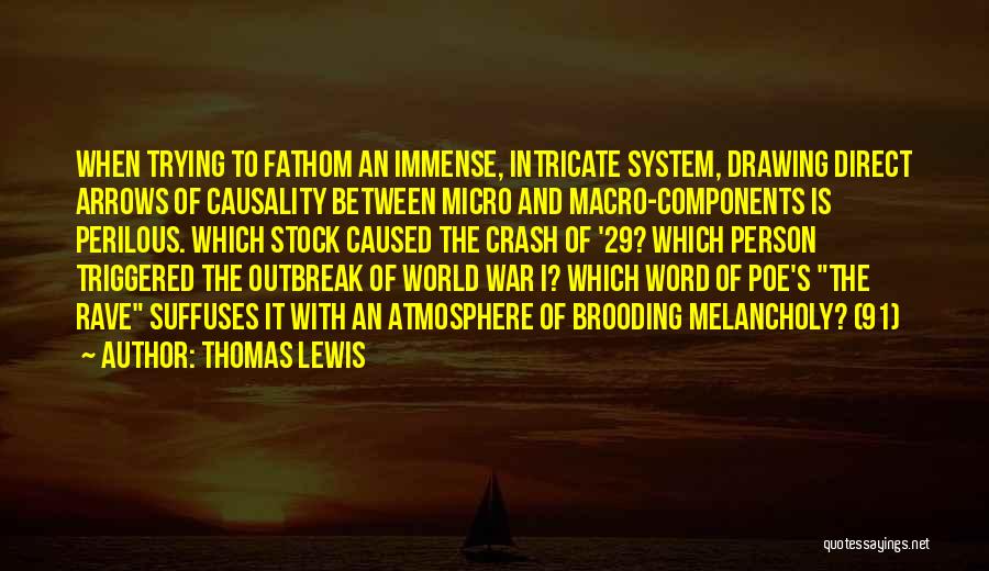 Thomas Lewis Quotes: When Trying To Fathom An Immense, Intricate System, Drawing Direct Arrows Of Causality Between Micro And Macro-components Is Perilous. Which