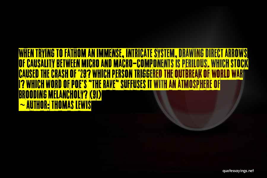 Thomas Lewis Quotes: When Trying To Fathom An Immense, Intricate System, Drawing Direct Arrows Of Causality Between Micro And Macro-components Is Perilous. Which