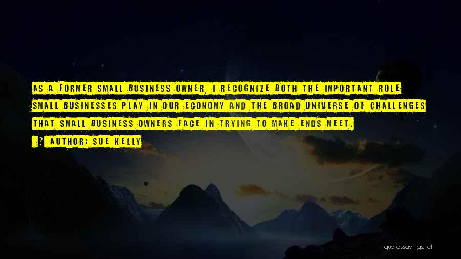 Sue Kelly Quotes: As A Former Small Business Owner, I Recognize Both The Important Role Small Businesses Play In Our Economy And The