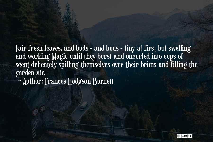 Frances Hodgson Burnett Quotes: Fair Fresh Leaves, And Buds - And Buds - Tiny At First But Swelling And Working Magic Until They Burst