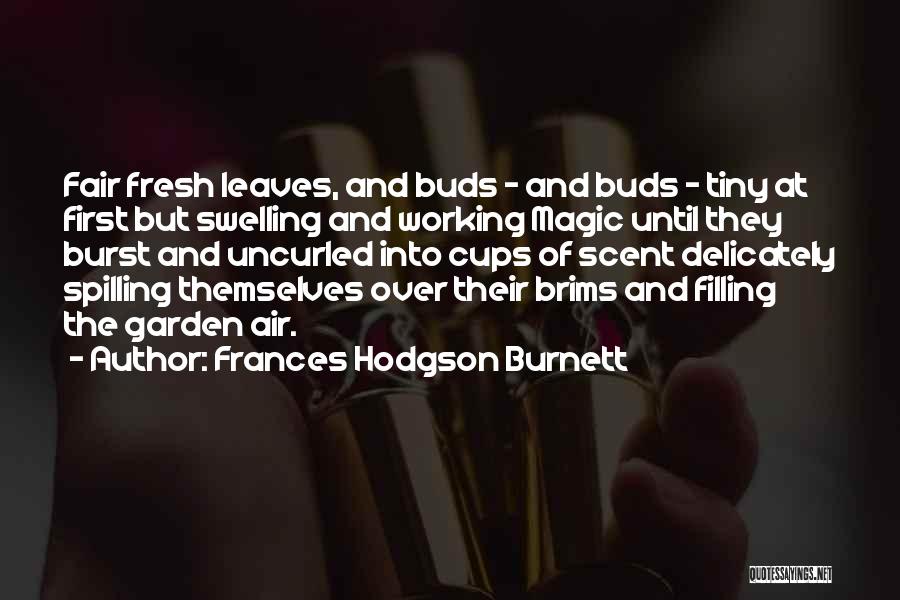 Frances Hodgson Burnett Quotes: Fair Fresh Leaves, And Buds - And Buds - Tiny At First But Swelling And Working Magic Until They Burst