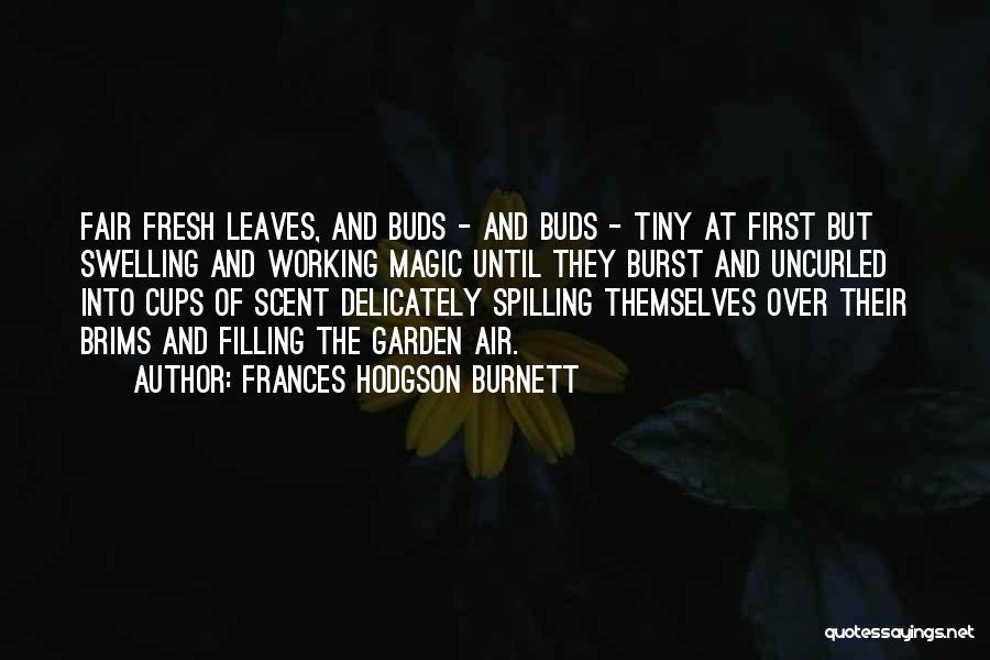 Frances Hodgson Burnett Quotes: Fair Fresh Leaves, And Buds - And Buds - Tiny At First But Swelling And Working Magic Until They Burst