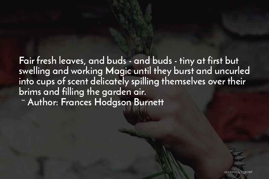 Frances Hodgson Burnett Quotes: Fair Fresh Leaves, And Buds - And Buds - Tiny At First But Swelling And Working Magic Until They Burst