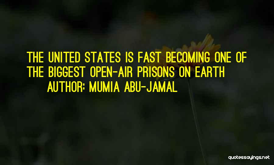 Mumia Abu-Jamal Quotes: The United States Is Fast Becoming One Of The Biggest Open-air Prisons On Earth