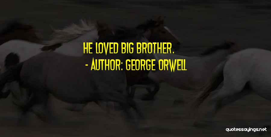 George Orwell Quotes: He Loved Big Brother.