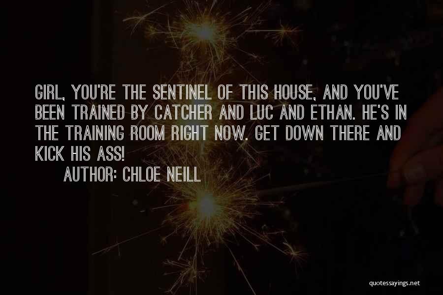 Chloe Neill Quotes: Girl, You're The Sentinel Of This House, And You've Been Trained By Catcher And Luc And Ethan. He's In The