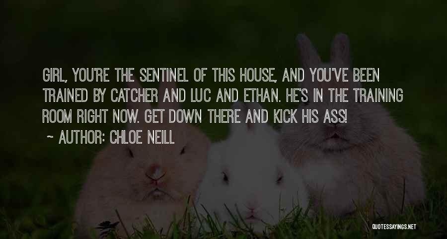 Chloe Neill Quotes: Girl, You're The Sentinel Of This House, And You've Been Trained By Catcher And Luc And Ethan. He's In The