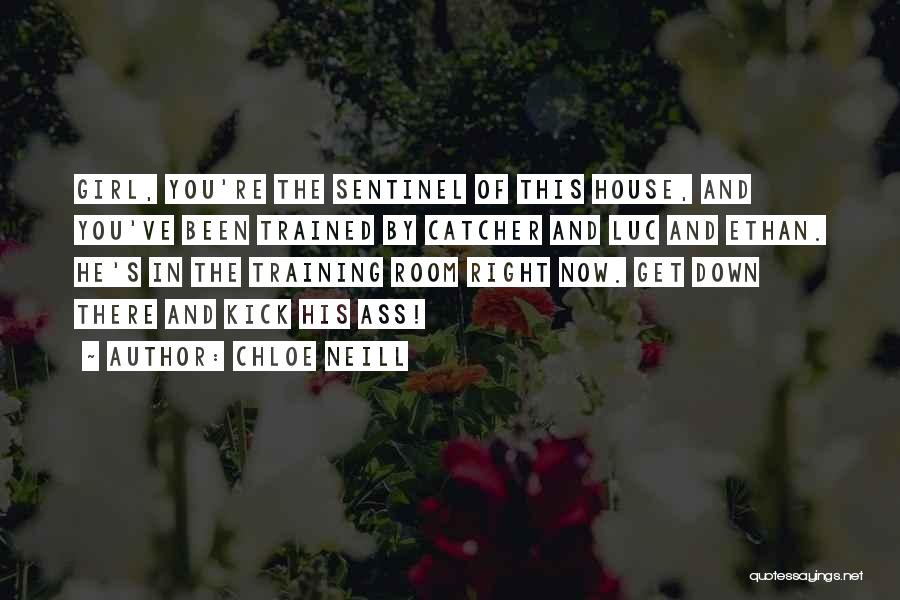 Chloe Neill Quotes: Girl, You're The Sentinel Of This House, And You've Been Trained By Catcher And Luc And Ethan. He's In The