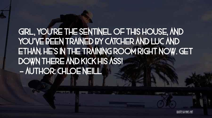 Chloe Neill Quotes: Girl, You're The Sentinel Of This House, And You've Been Trained By Catcher And Luc And Ethan. He's In The