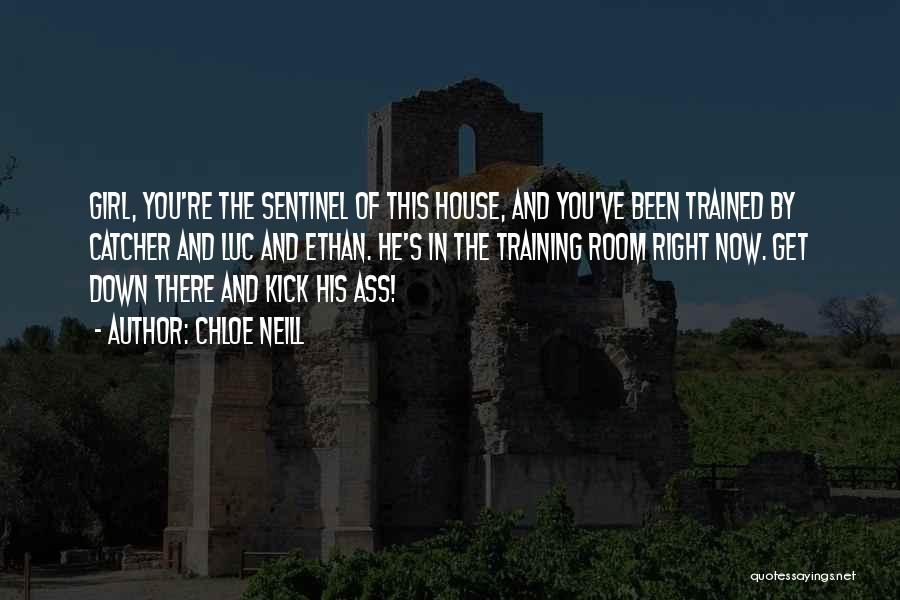 Chloe Neill Quotes: Girl, You're The Sentinel Of This House, And You've Been Trained By Catcher And Luc And Ethan. He's In The