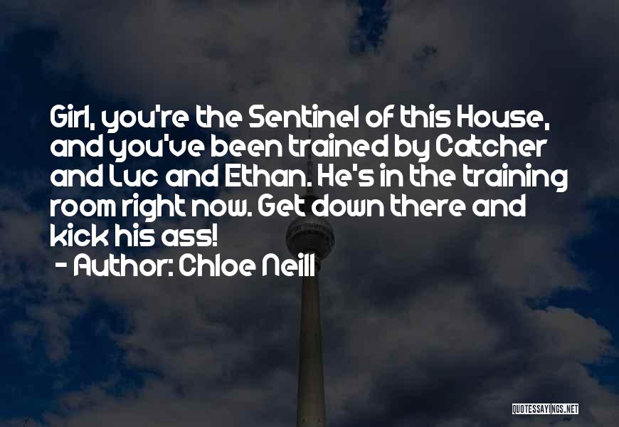 Chloe Neill Quotes: Girl, You're The Sentinel Of This House, And You've Been Trained By Catcher And Luc And Ethan. He's In The