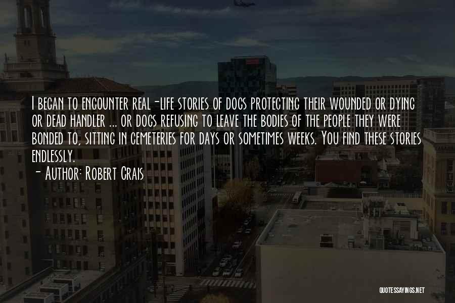 Robert Crais Quotes: I Began To Encounter Real-life Stories Of Dogs Protecting Their Wounded Or Dying Or Dead Handler ... Or Dogs Refusing