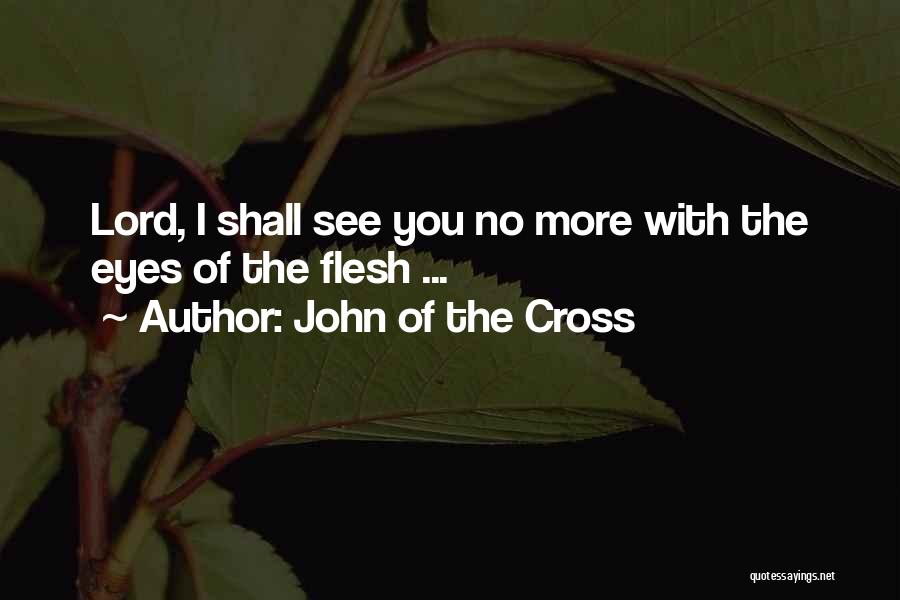 John Of The Cross Quotes: Lord, I Shall See You No More With The Eyes Of The Flesh ...