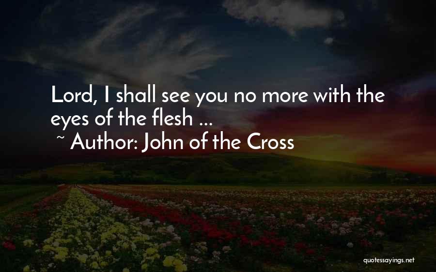 John Of The Cross Quotes: Lord, I Shall See You No More With The Eyes Of The Flesh ...