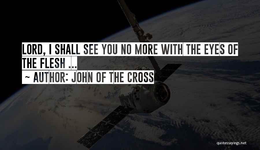 John Of The Cross Quotes: Lord, I Shall See You No More With The Eyes Of The Flesh ...