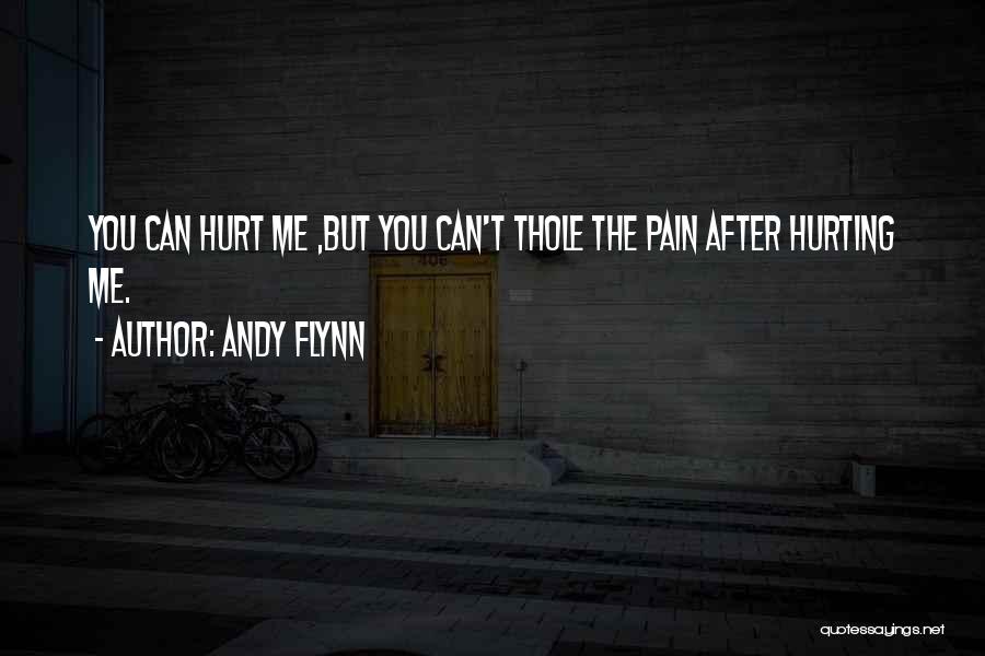 Andy Flynn Quotes: You Can Hurt Me ,but You Can't Thole The Pain After Hurting Me.