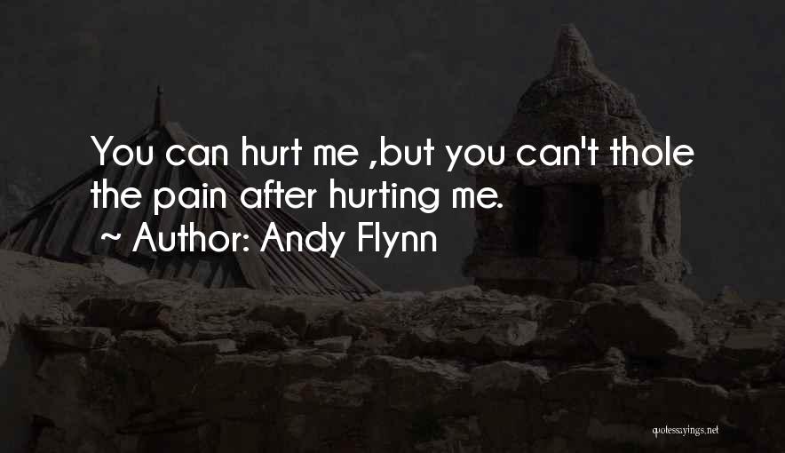 Andy Flynn Quotes: You Can Hurt Me ,but You Can't Thole The Pain After Hurting Me.