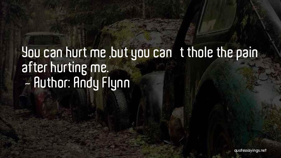 Andy Flynn Quotes: You Can Hurt Me ,but You Can't Thole The Pain After Hurting Me.