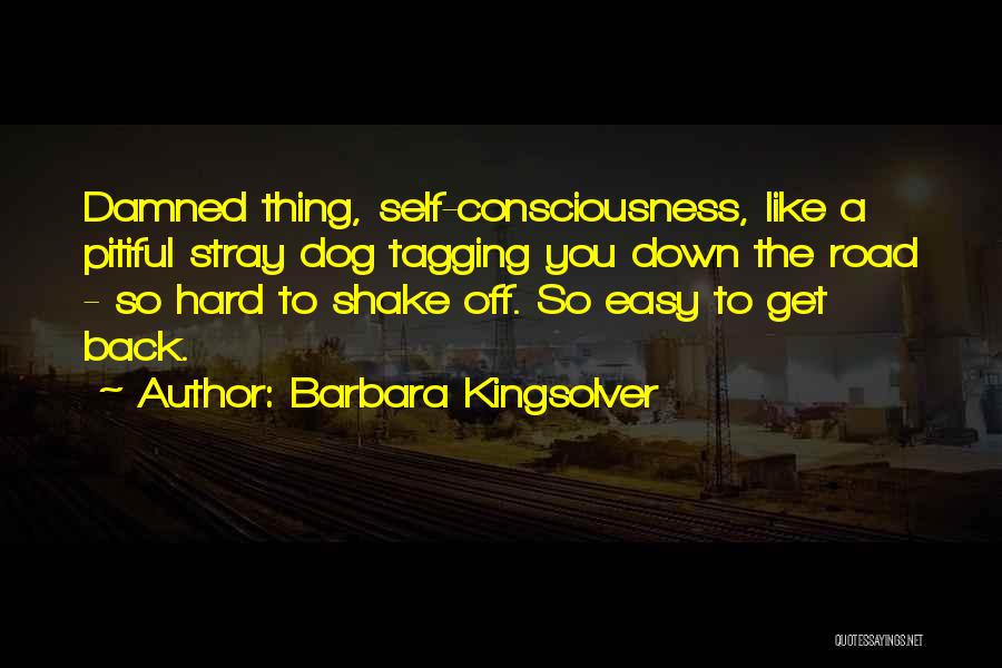Barbara Kingsolver Quotes: Damned Thing, Self-consciousness, Like A Pitiful Stray Dog Tagging You Down The Road - So Hard To Shake Off. So