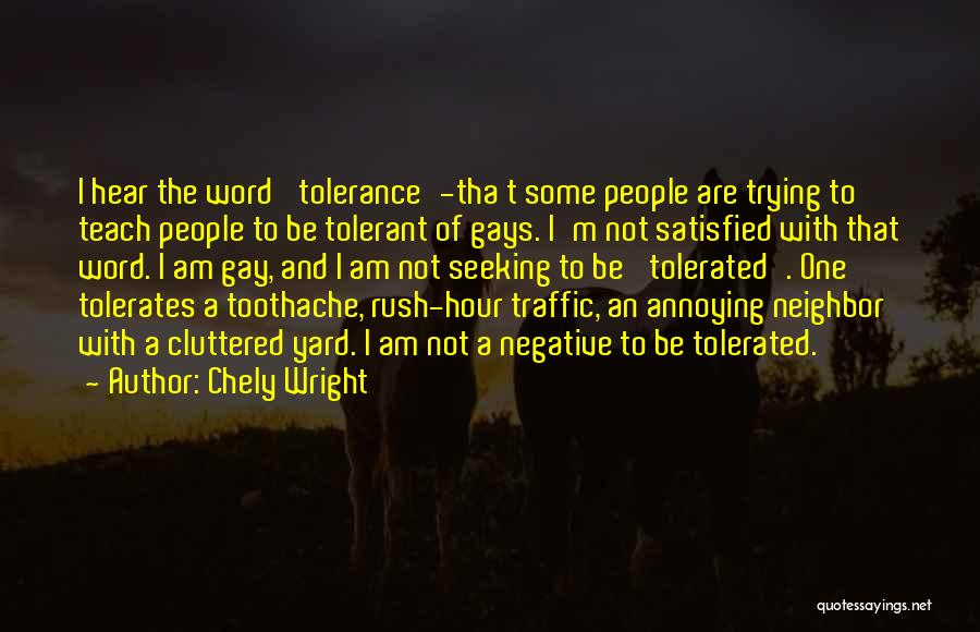 Chely Wright Quotes: I Hear The Word 'tolerance'-tha T Some People Are Trying To Teach People To Be Tolerant Of Gays. I'm Not